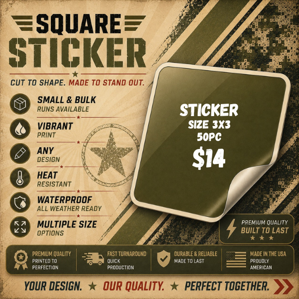 SQUARE 3" 50PCS