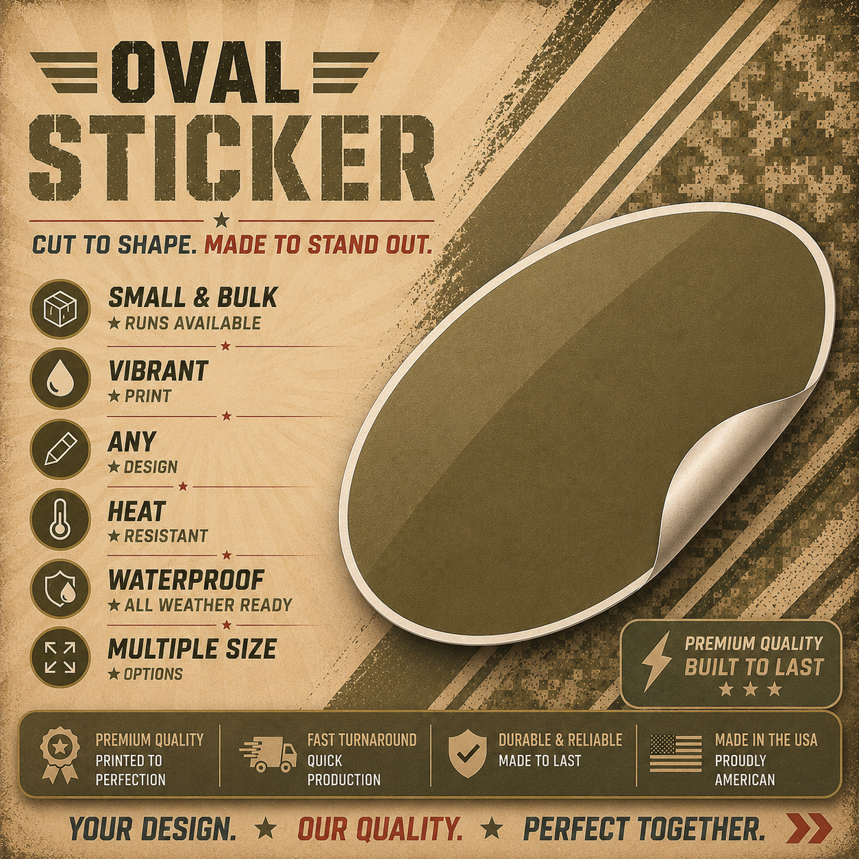 OVAL STICKERS