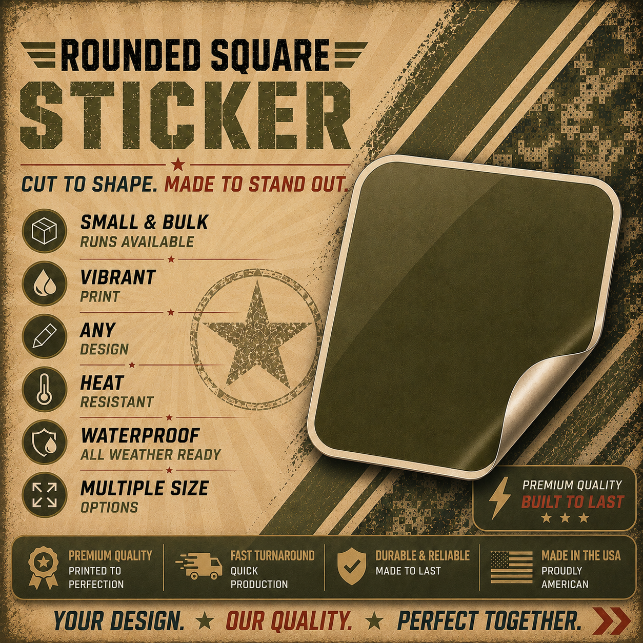 ROUNDED SQUARE STICKERS